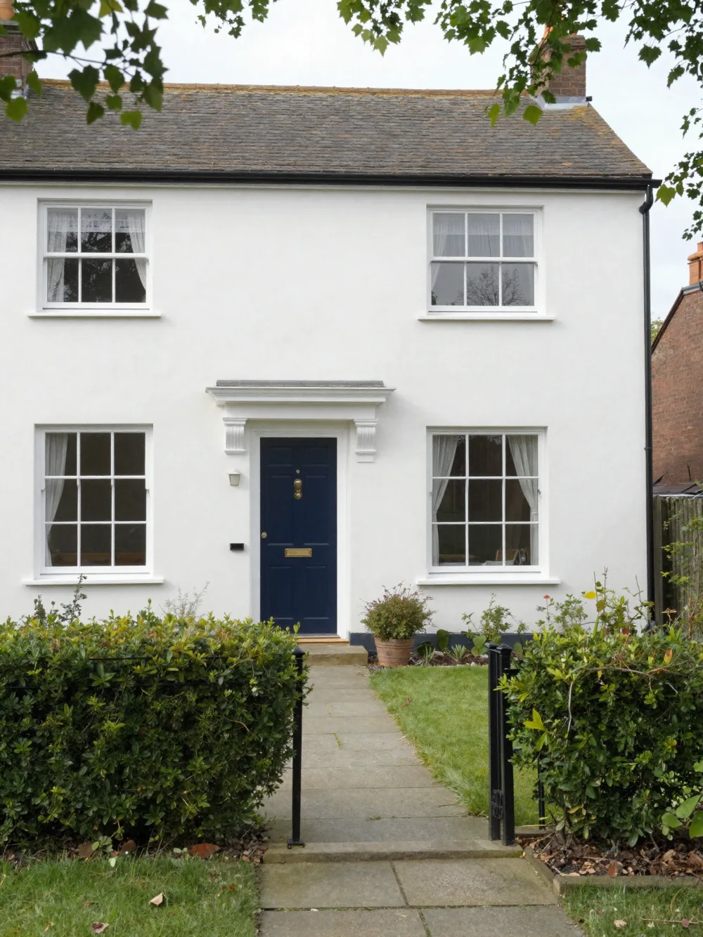 Family home with refreshed exterior and tidy garden
